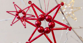 Jednoduchá vánoční hvězdička