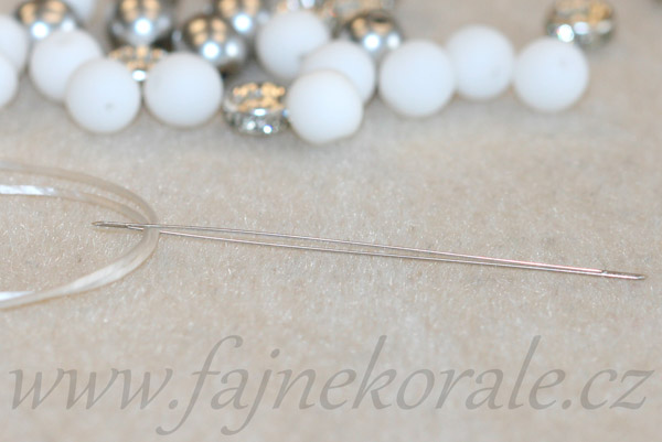 Navlékací jehla na korálky Big Eye, The Beadsmith, rozevírací, délka 5,5 cm, 1 ks