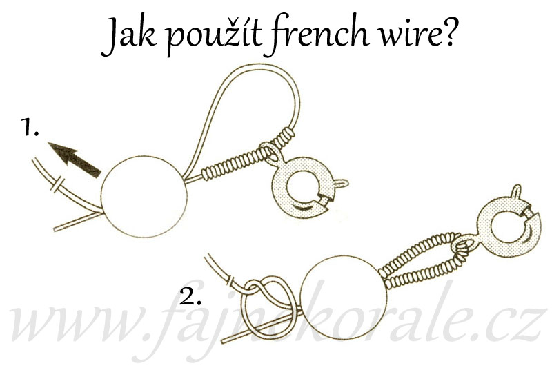 Ochranná dutinka French wire - HEAVY (1,1 mm), The Beadsmith, bal. 36 cm - stříbrná
