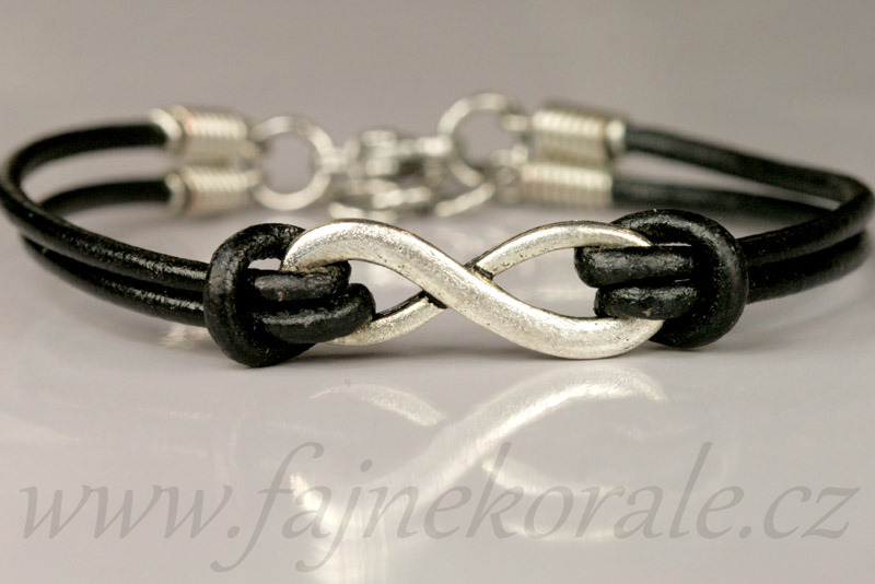 Kulatý kožený řemínek, průměr 2 mm, 1 m - barva černá