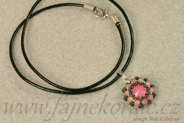 Kulatý kožený řemínek, průměr 2 mm, 1 m - barva černá