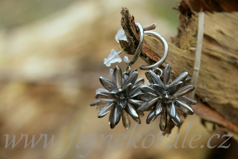 Náušnicové kroužky (kreoly) 16 mm + očko 4 mm, galva platina, 1 pár (ČR)