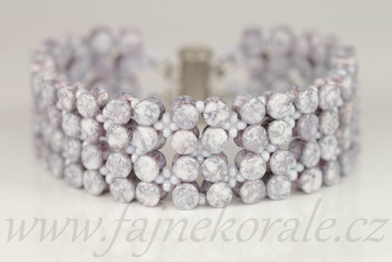 TOP Rokajl Preciosa 10/0 (2,2 - 2,4 mm) RH, bal. 20 g - sytá fialová lila, rainbow (24420)