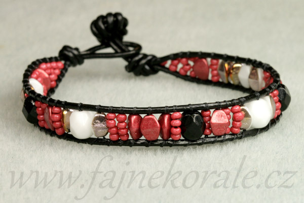 Kulatý kožený řemínek, průměr 2 mm, 1 m - barva černá