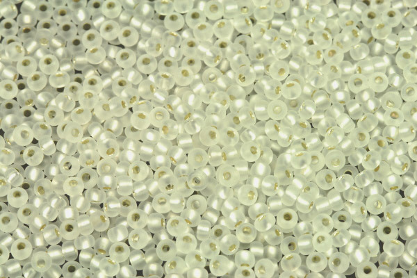 Rokajl Preciosa 8/0 (2,8 - 3,2 mm) RH, bal. 50 g - matný krystal, SL