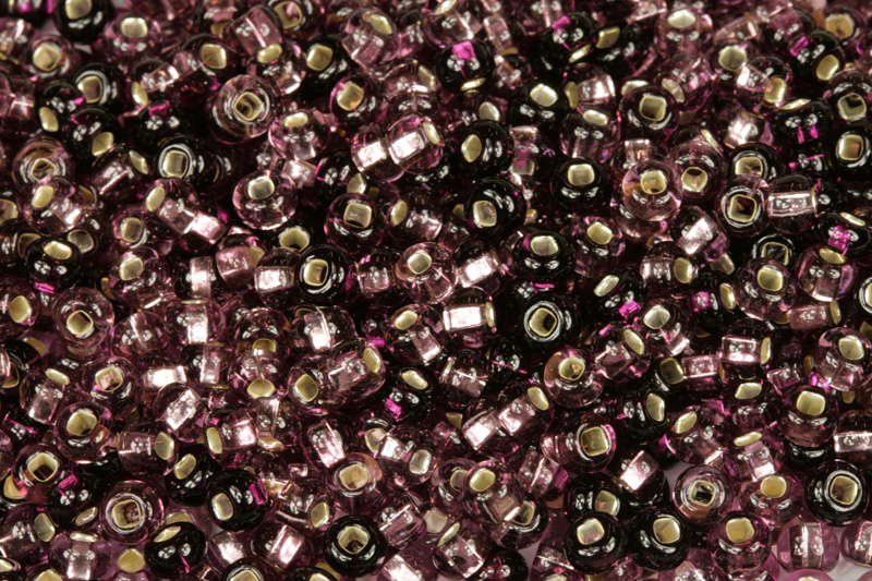 Rokajl Preciosa MIX 6/0 (3,7 - 4,3 mm) SH, bal. 50 g - mix transp. ametyst světlý+tmavý
