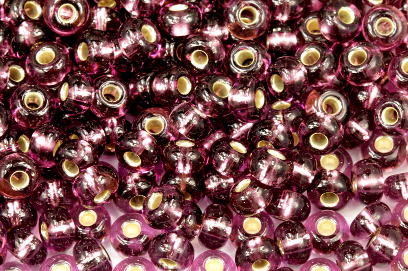 PRECIOSA rokajl 2/0 (5,8 - 6,3 mm) RH, bal. 50 g - transparentní ametystově fialová, SL