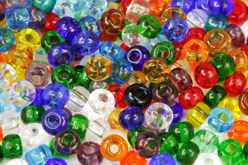 Rokajl Preciosa MIX 2/0 (5,8 - 6,3 mm) SH, bal. 50 g - transparentní barevný mix