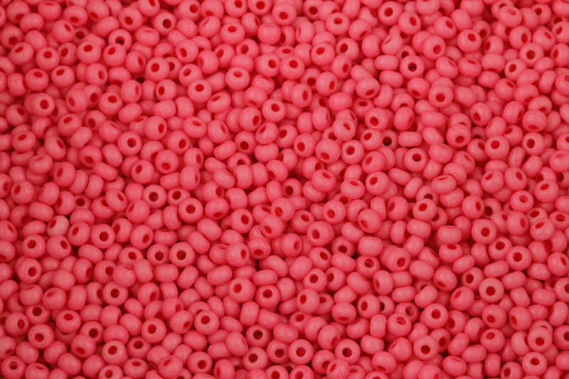 Rokajl Preciosa 9/0 (2,4 - 2,8 mm) RH, bal. 50 g - sytý růžový listr