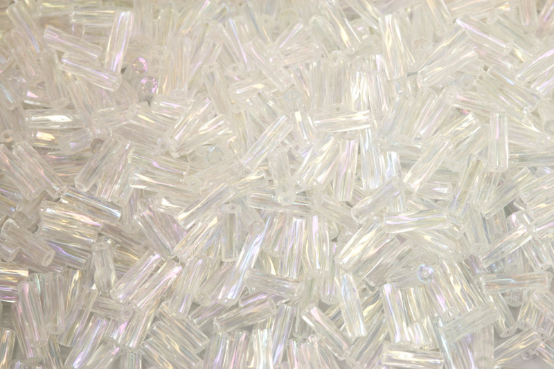 PRECIOS BuglesHexTw-RH, stáčené hex čípky 3" (6,8 mm), bal. 50 g - krystal, rainbow
