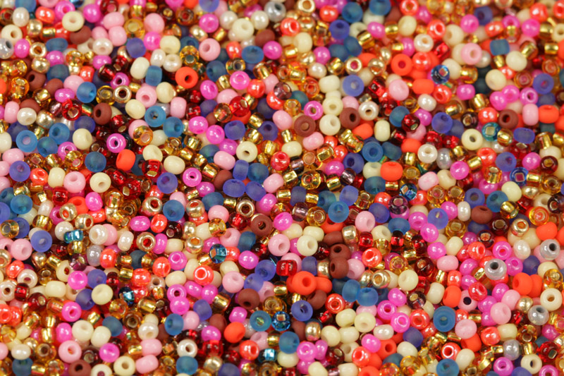 Rokajl Preciosa MIX 11/0, 10/0 (2,0 - 2,4 mm), bal. 50 g - různobarevný mix