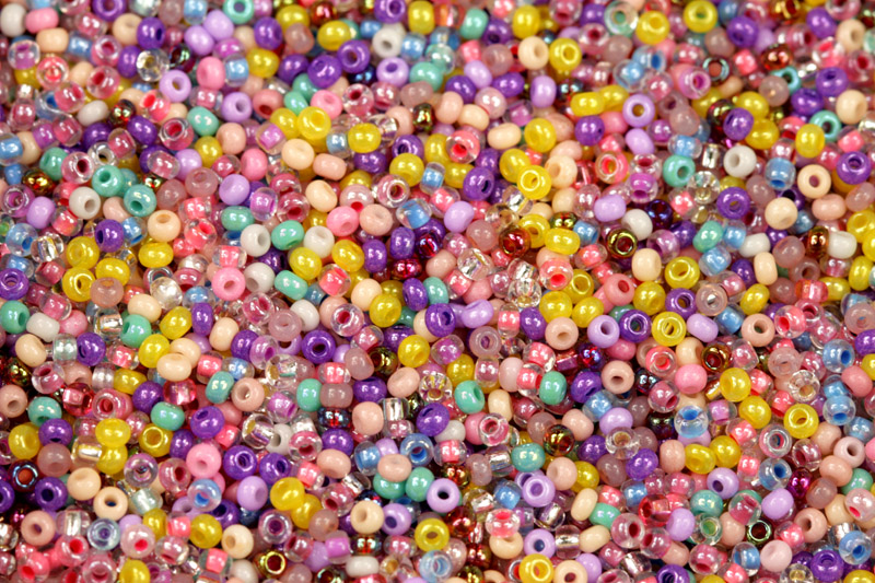 Rokajl Preciosa MIX 10/0 (2,2 - 2,4 mm), bal. 50 g - barevný fialový mix