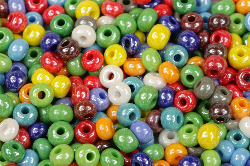 Rokajl Preciosa MIX 3/0 (5,3 - 5,8 mm), bal. 50 g - syté barevné s listrem