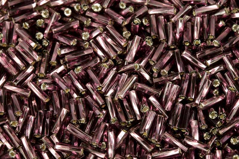 PRECIOSA Bugles-TwSH, čípky 3" (6,8 mm) stáčená SH, bal. 50 g - fialová ametyst, SL