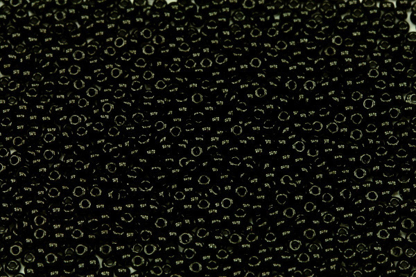 TOP PRECIOSA rokajl 11/0 (2,0 - 2,2 mm) RH, bal. 50 g - sytá černá (23980)