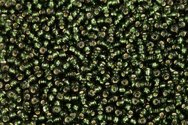 PRECIOSA rokajl 8/0 (2,8 - 3,2 mm) RH, bal. 50 g - transp. olivínově zelená, SL