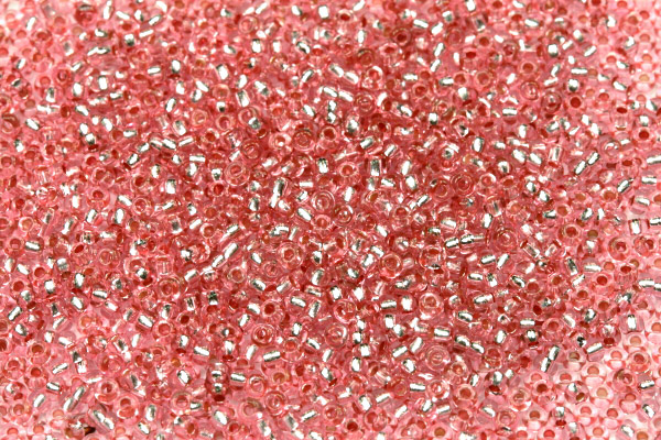 PRECIOSA rokajl 11/0 (2,0 - 2,2 mm) RH, bal. 50 g - transp. růžová rozalín, SL