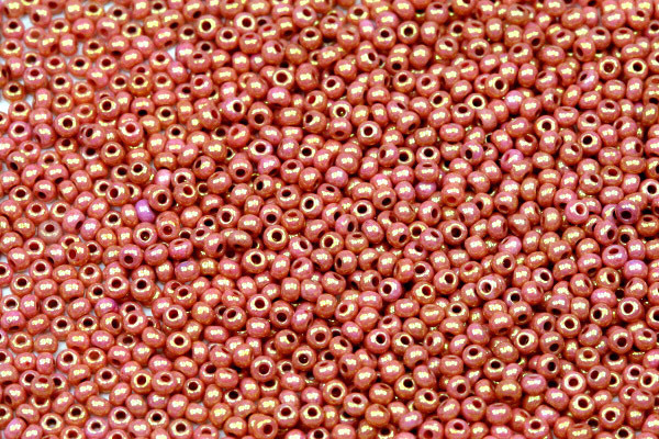 PRECIOSA rokajl 10/0 (2,2 - 2,4 mm) RH, bal. 50 g - růžový listr