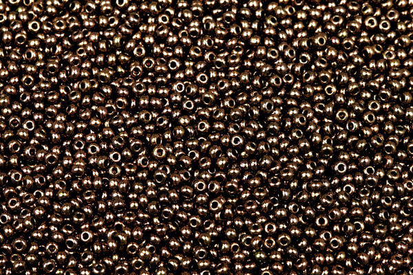 PRECIOSA rokajl 10/0 (2,2 - 2,4 mm) RH, bal. 50 g - metalická hnědá
