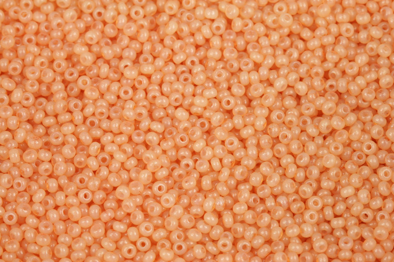 PRECIOSA rokajl 10/0 (2,2 - 2,4 mm) RH, bal. 50 g - alabastr, oranžová, Solgel