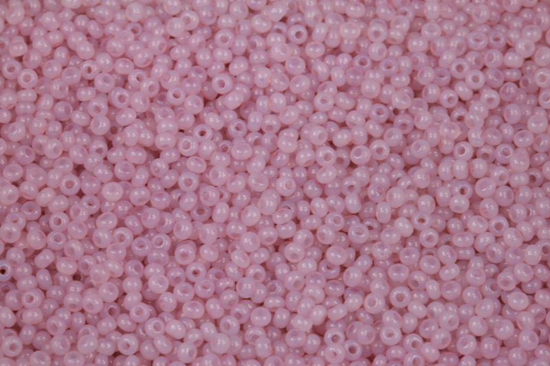 PRECIOSA rokajl 10/0 (2,2 - 2,4 mm) RH, bal. 50 g - světle fialová, solgel na alabastru
