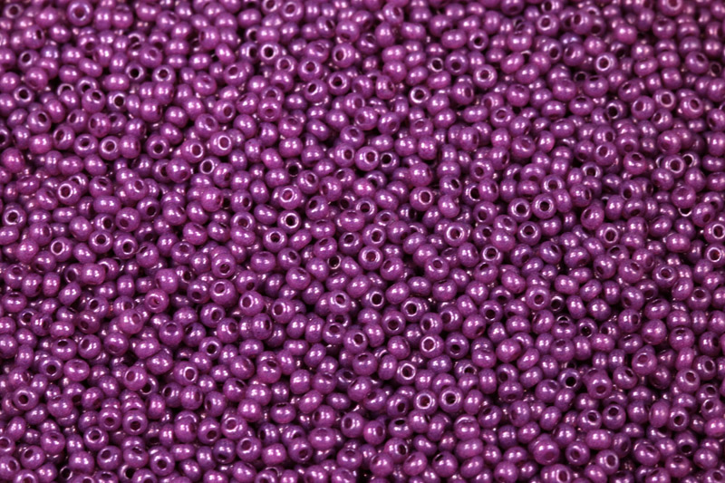 PRECIOSA rokajl 11/0 (2,0 - 2,2 mm) RH, bal. 50 g - fialová, solgel na alabastru