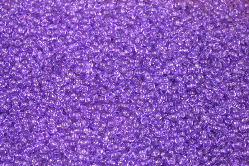 PRECIOSA rokajl 11/0 (2,0 - 2,2 mm) RH, bal. 50 g - fialová, solgel na krystalu