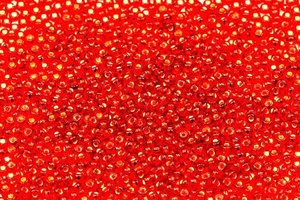 PRECIOSA rokajl 10/0 (2,2 - 2,4 mm) RH, bal. 50 g - transp. oranžovočervená hyacint, SL