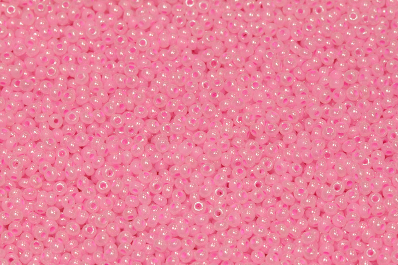 PRECIOSA rokajl 11/0 (2,0 - 2,2 mm) RH, bal. 50 g - růžová, Ceylon
