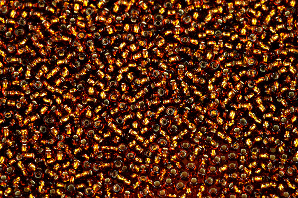 PRECIOSA rokajl 8/0 (2,8 - 3,2 mm) SH, bal. 50 g - transp. tmavší hnědý topaz, SL