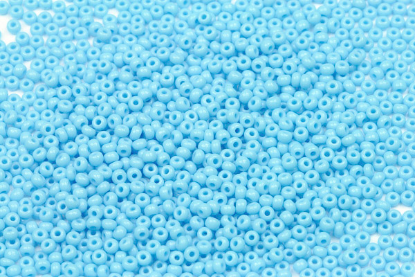 PRECIOSA rokajl 11/0 (2,0 - 2,2 mm) RH, bal. 50 g - sytá tyrkysově modrá, barveno