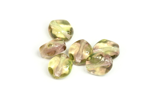 Mačkaná perle s hrbolky 9x8 mm, 18 ks/16 cm