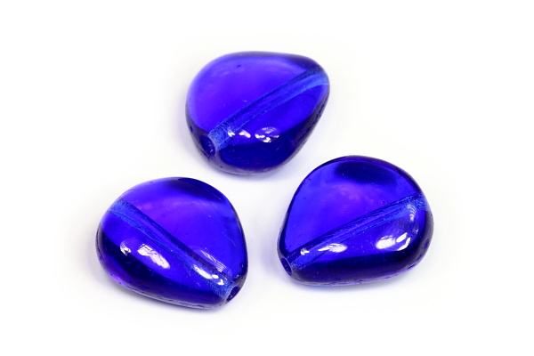 Mačkané perle 15x14 mm, 11 ks/16 cm