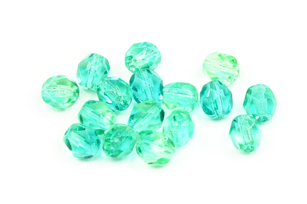 Broušená kulička "ohňovka" 6 mm, 26 ks/16 cm