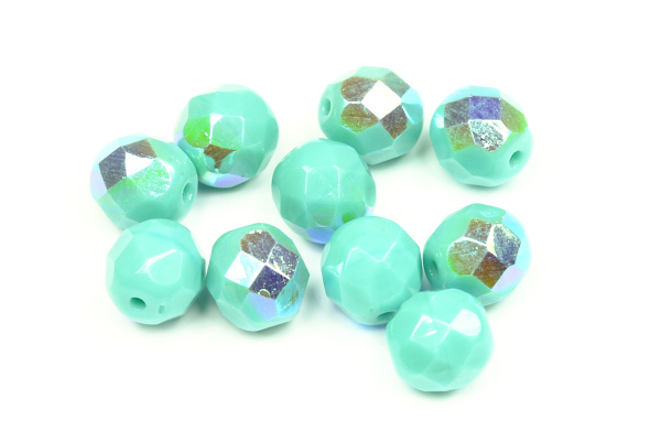 Broušená kulička "ohňovka" 8 mm, 20 ks/16 cm