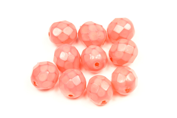 Broušená perle kulička 8 mm, 20 ks/16 cm