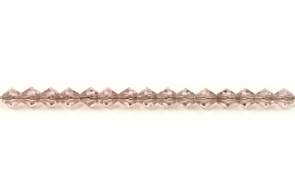 M.C. sluníčka (bicone) 4 mm, 36 ks - transp. světle ametystově fialová