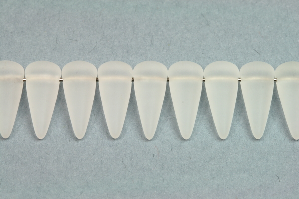 Mačkaný trn Spike 6x14 mm, 5 ks - matný krystal