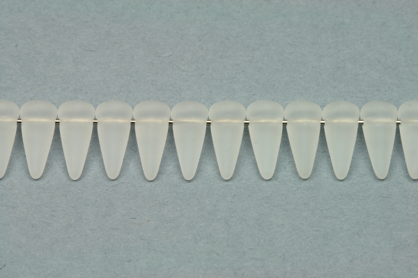 Mačkaný trn Spike 5x10 mm, 10 ks - matný krystal