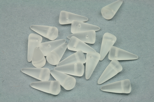 Mačkaný trn Spike 5x10 mm, 10 ks - matný krystal