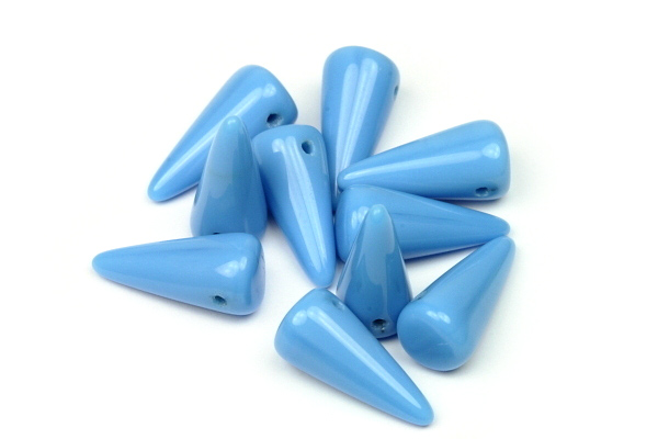 Mačkaný trn Spike 6x14 mm, 5 ks - sytá tyrkysově modrá