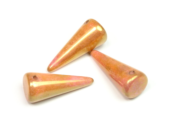 Mačkaný trn Spike 9x21 mm, 1 ks -červený listr na křídě