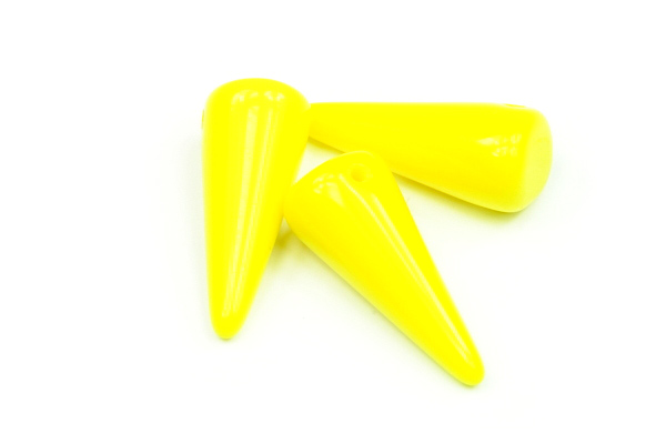 Mačkaný trn Spike 9x21 mm, 1 ks - sytá žlutá