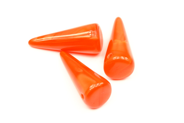 Mačkaný trn Spike 9x21 mm, 1 ks - oranžové měsíční sklo