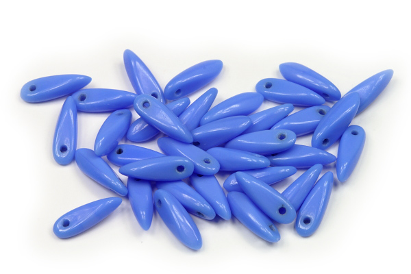 Mačkané jazýčky 3x11 mm, 35 ks - sytá safírově modrá