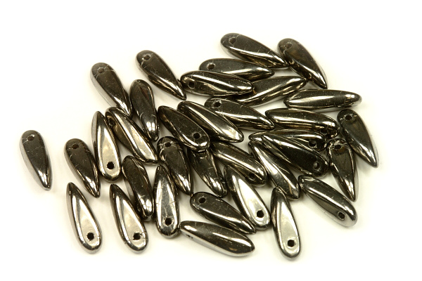 Mačkané jazýčky 3x11 mm, 35 ks - celopokov chrom
