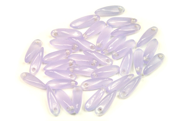Mačkané jazýčky 3x11 mm, 35 ks - alabastrová fialková, violet