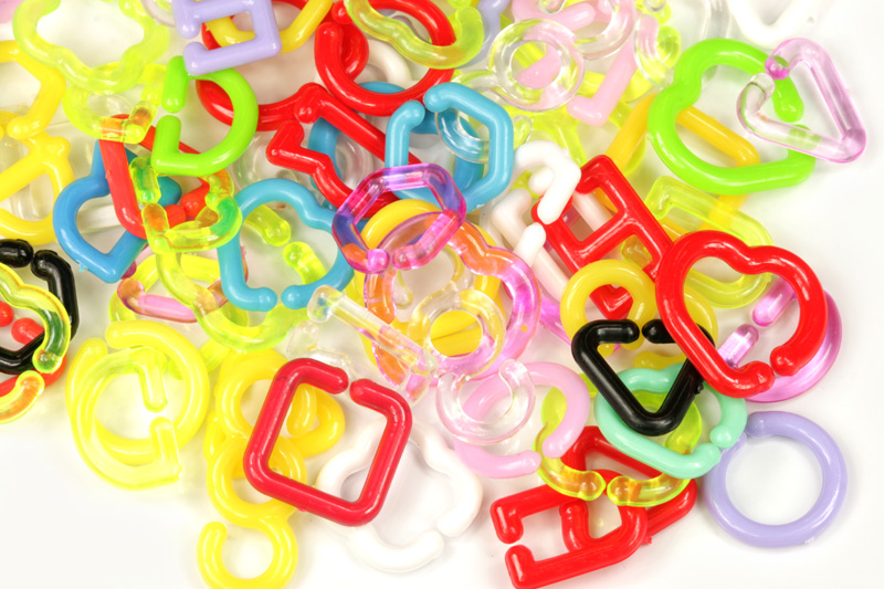 Céčka mix tvarů, 80 ks - barevný mix (výroba ČR)