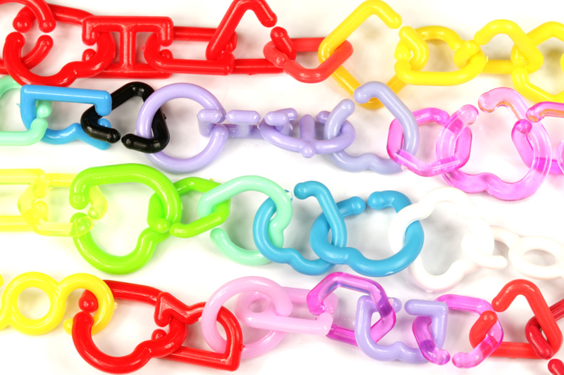 Céčka mix tvarů, 80 ks - barevný mix (výroba ČR)