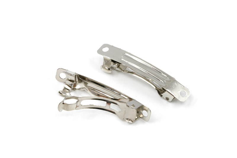 Vlasová spona typu francouzská, polotovar, délka 4 cm, 1 ks - platina